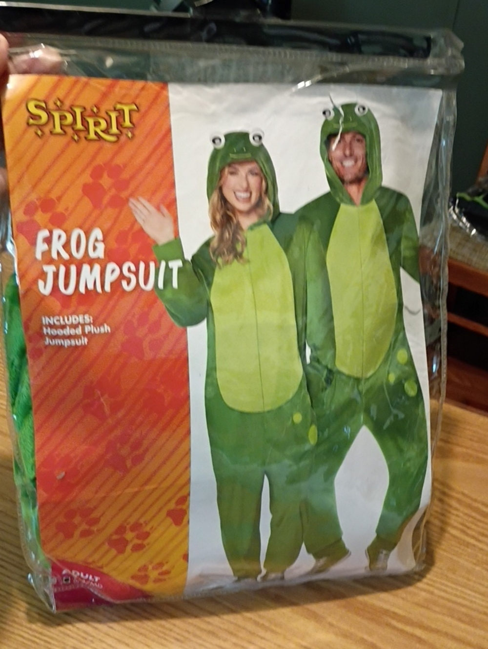 Spirit Green Frog Hooded Jumpsuit Costume